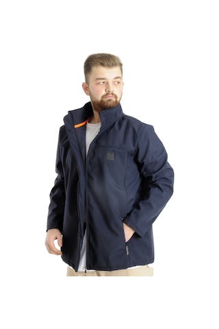 Mode Xl Büyük Beden Erkek Mont Basic Waterproof 21232 Lacivert 001