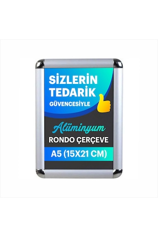 A5 Alüminyum Rondo Çerçeve 30 Adet A5 Alüminyum Rondo Çerçeve 30 Adet