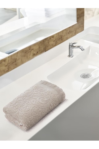 Cotton Esra Büyük Boy Banyo Havlusu 90x150 Bej