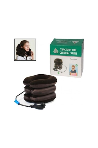 Şişirilebilir Pompalı Ortopedik Boyun ve Seyahat  Yastığı