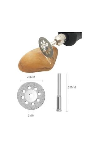 Depolife Gravür Makinesi Için Turbo Elmas Mini Daire Testere Bıçak Takımı Cam Metal Mermer Ahşap Kesme Diski