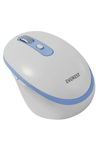 Everest Sm-bt42 Usb Beyaz/mavi 3in1 Bluetooth Ve 2.4ghz Şarj Edilebilir Kablosuz Mouse