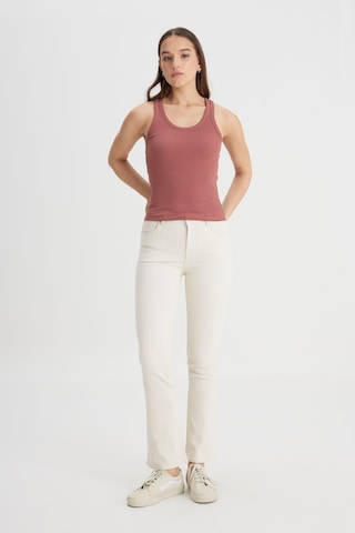 Lee Slim Fit Dar Kesim Kiremit Rengi Tişört L241615A95 Kiremit