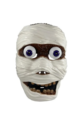 Mummy Halloween Horror Mask Vıp Cadılar Bayramı Korku Maskesi Gözleri Oynayan Maske Mumya Maskesi