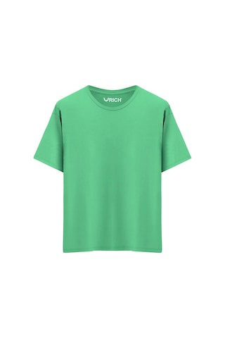 Rich Erkek 3 Lü Paket %100 Pamuk Oversize Tişört Basic Bisiklet Yaka Kısa Kollu T-shirt Yeşil