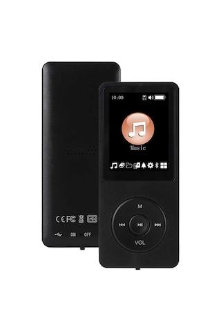 8gb Hafıza Kartlı Bluetoothlu Mp3 Çalar Ses Kayıt Fm Radio Dahili Hoparlör Ekranlı Müzik Çalar
