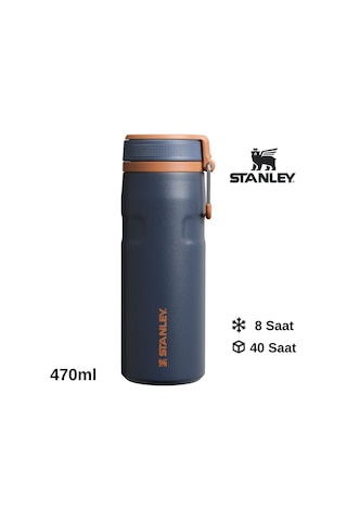 Stanley The Iceflow Twist Flip 0.47 L Çelik Termos Lacivert