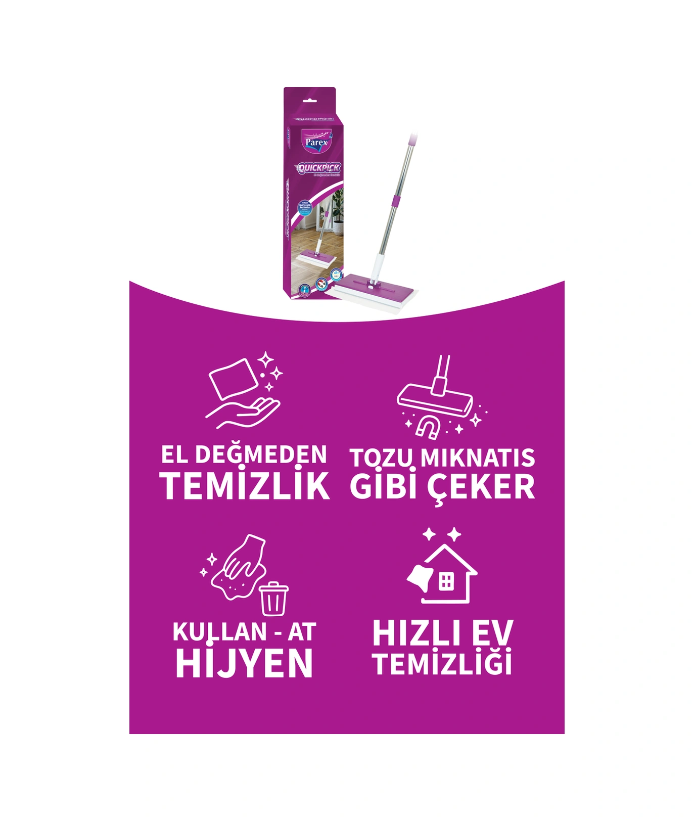Quickpick Mop 10 Lu Islak Temizlik Bezi Hediyeli