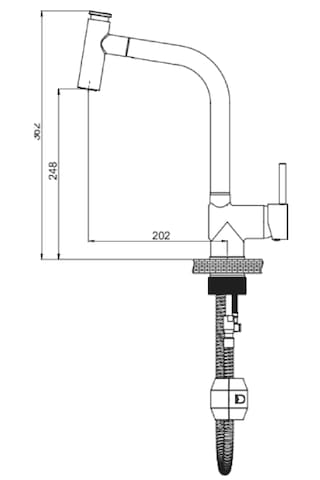 Eviye Bataryası Spiralli Yatık Boru Krom