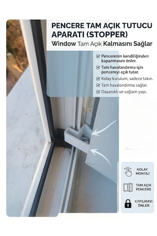 Pencere Stoperi Pencere Kapanma Engelleyici 2 Adet