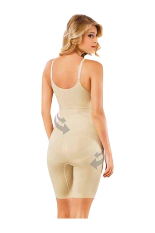 Bonbonetti Chocolate Baby & Kids Kadın Ten Rengi Ayar Askılı Tam Boy Body Korse Ten