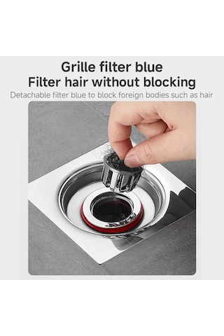 Anti Koku Zemin Drenaj Çekirdek Kanalizasyon Geri Akış Önleyici Duş Zemin Floor Drain Core-2pc