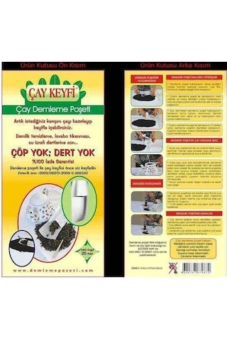 Ev Tipi Çay Demleme Poşeti 25'li Paket Karışık