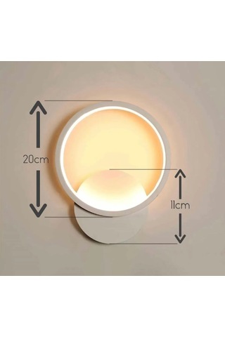 Yatak Odası,çocuk Odası,antre, Modern Tarz Duvar Led Aplik Beyaz