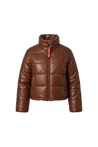 Elora Atelier Taba Mat Parlak Deri Şişme Mont