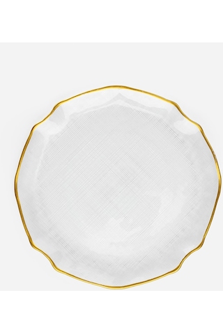 Oxford - 21 Cm Tatlı Tabağı - Gold Yaldızlı