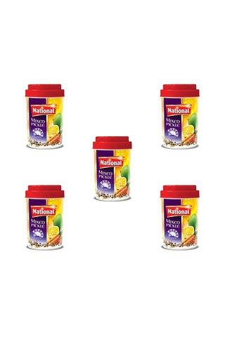 Yelpaze National Yağlı Karışık Mango Hint Turşusu Achar 5 x 400 G