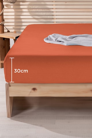 Nordqueen %100 Pamuk Tek Kişilik 100 200 Lastikli Çarşaf Kiremit