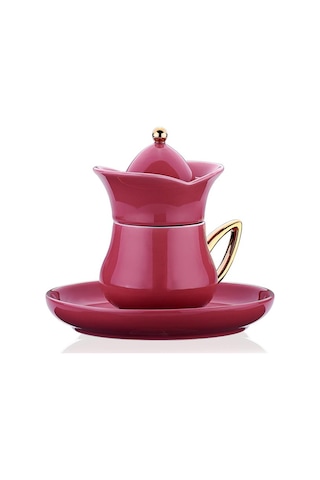 Korkmaz Lalezar Collection 2li Pembe Kahve Fincan Takımı