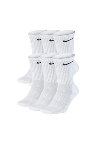 Nike Sx7666-100 Everyday Cush Crew 6lı Çorap Seti Beyaz
