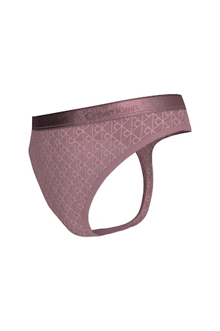 Calvin Klein Kadın Logo Detaylı Pembe Tanga-14671