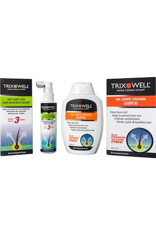 Trixowell Saç Dökülmesine Karşı Şampuan 300 ML + Dökülme Karşıtı Serum 60 ML