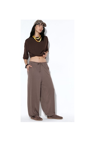 Hiccup Busem Kadın Lastik Bel Jogger Pantolon Mocha Kahvesi