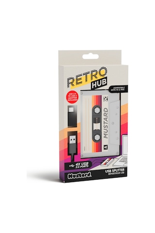 Mustard Retro 4 Girişli Usb Çoğaltıcı