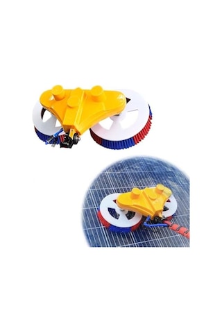 Profesyonel Solar Panel Temizleme Aracı 20-32 Mm Uyumlu Su Beslemeli, Çift Başlıklı