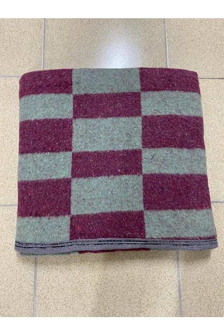 Battaniye Tek Kişilik Geometrik Yeşil