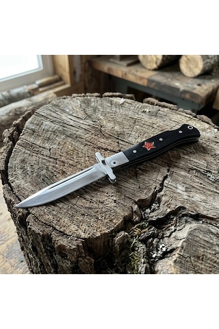 Knivox Sibirya Company Z08bk Rus Çakısı - Paslanmaz Çelik Katlanabilir Av Ve Camping Pocket Knife Siyah