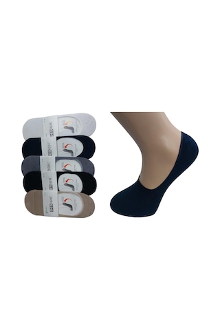 Design 5'li Erkek Bambu Babet Çorap - Çok Renkli