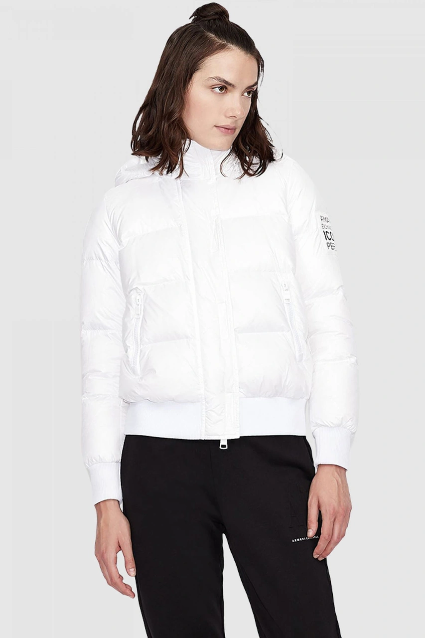Armani Exchange Armani Kadın Şişme Mont Beyaz