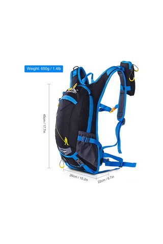 Neevoyu Spor Sırt Çantası - Yağmurluklu, Hidrasyonlu, Bisiklet Ve Kask Ağı İçin 26x22x45 Cm Turuncu