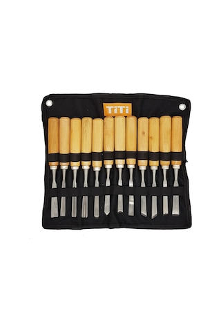 Titi 1180 Ahşap Oyma Seti 12  Parça