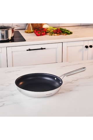 Karaca Plasma Steel 316+ 3ply Tava 28 Cm Gümüş