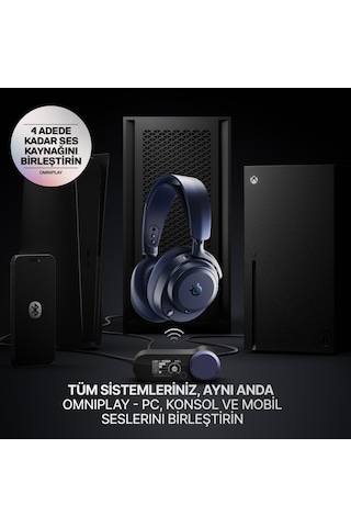 Steelseries Arctis Nova Pro Omni Wireless Ve Bluetooth Hi-res Oyuncu Kulaklığı - Mavi