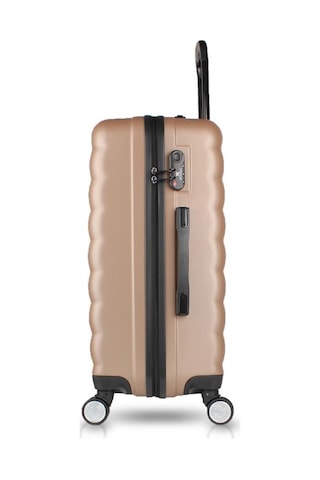 My Valice Colors Abs Kabin Ve Orta Boy Gold 2'li Valiz Seti Altın