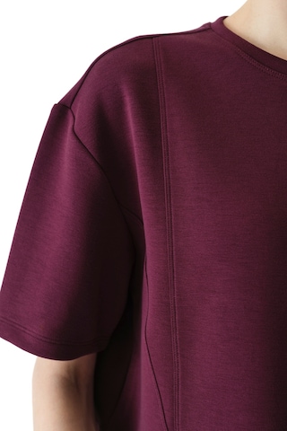 Penti Bordo Silky Feel Dikiş Detaylı Tişört