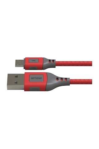 Simex Universal Micro Data Kablosu Spk-09 Flexi 1mt Kirmizi