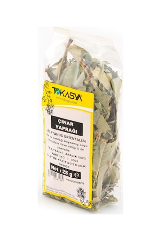 Tokasya Çınar Yaprağı 5 x 25 G