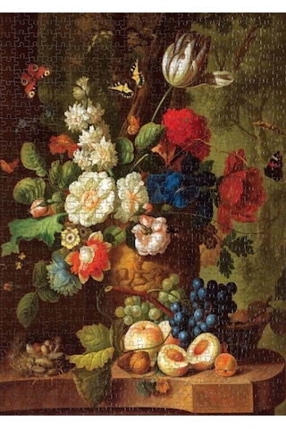 Nova Puzzle 2000 Parça Çiçekler ve Meyveler Natürmort