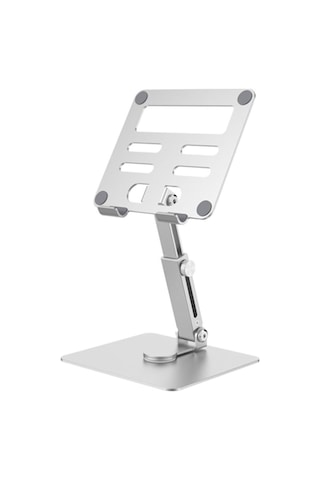 Tüm Tabletlerle Uyumlu 360 Dönebilen Katlanabilir Ayarlı Alüminyum Tablet Telefon Tutucu