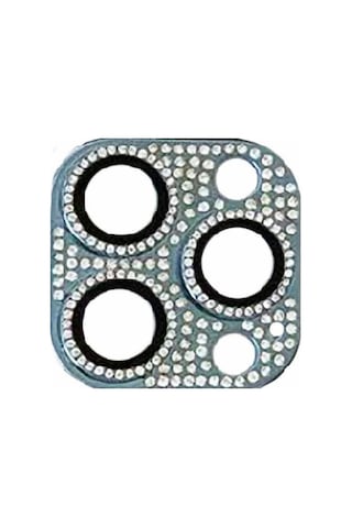 Apple Uyumlu iPhone 11 Pro Full Taşlı Kamera Lens Koruyucu Çerçeveli Kor