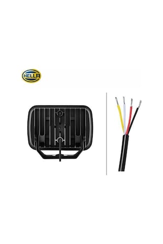 Hella 12v-24v Off-road Lamba 8 Ledli 2 Fonksiyonlu Krom Çerçeve 222 153 58 Mm