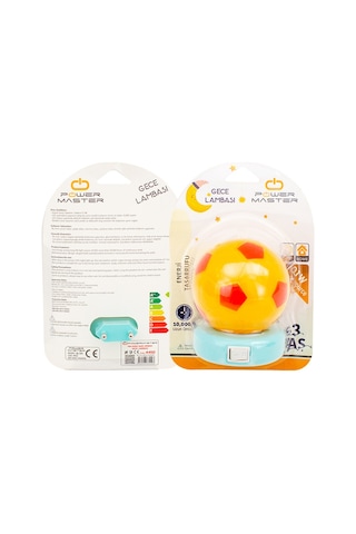 Powermaster  Pm-4452 Sarı Kırmızı Gece Lambası Çok Renkli