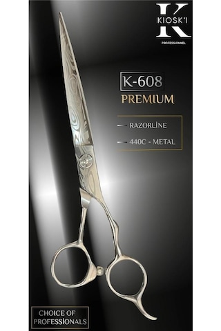 Kioski Profesyonel Premium Lüks Makas 440-c 6,5 Numara K-608