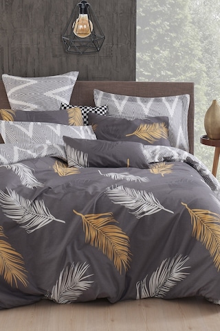 Eponj Home Nevresim Seti Çift Kişilik Olivia Altın-gri Altın - Gri