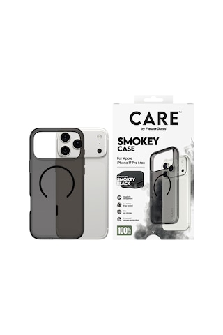 Care By Panzerglass Flagship Apple Uyumlu iPhone 17 Pro Max Urban Explorer Smokey Siyah Magsafe Kılıf