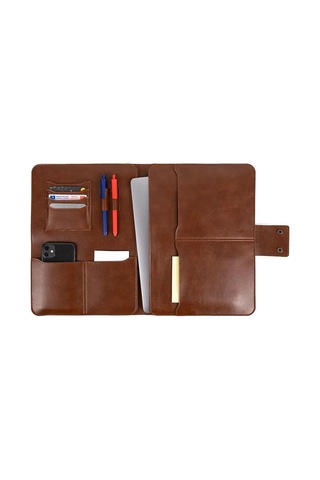 Bags Prime Organizer Tablet Kılıfı 13" İnç İpad Pro & İpad Air Evrak Çantası - Taba